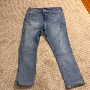 NYDJ Jeans - NYDJ SZ 16 light blue denim Ankle cuff jean NYDJ Jeans - NYDJ SZ 16 light blue denim Ankle cuff jean